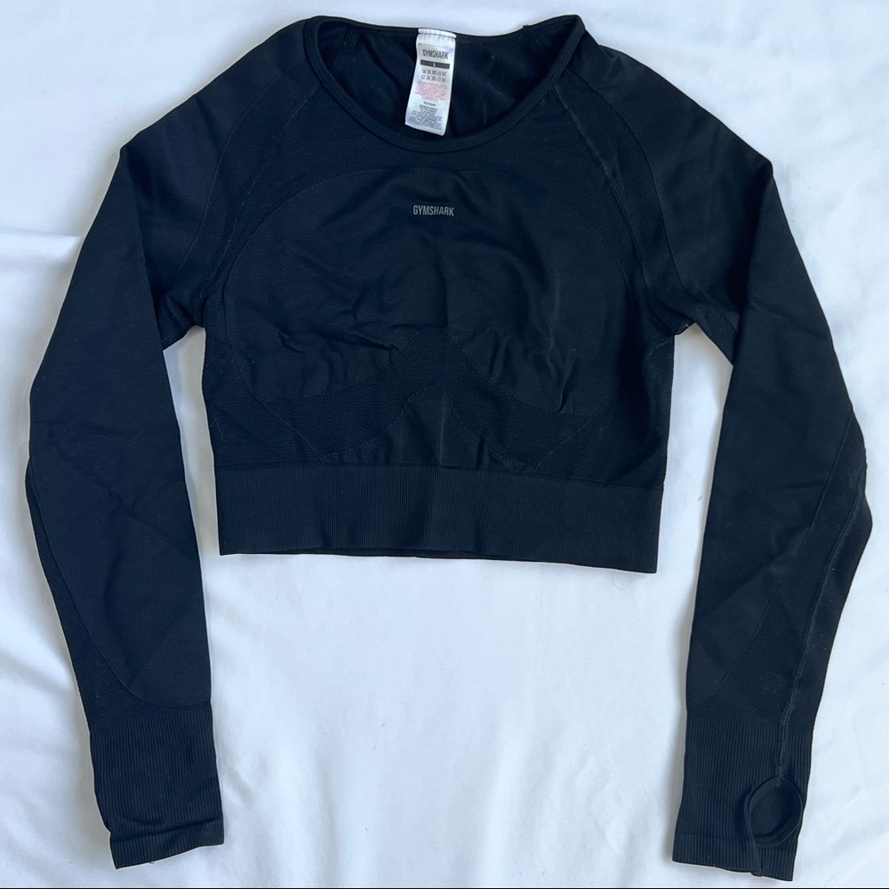 Gymshark Black Crop Top